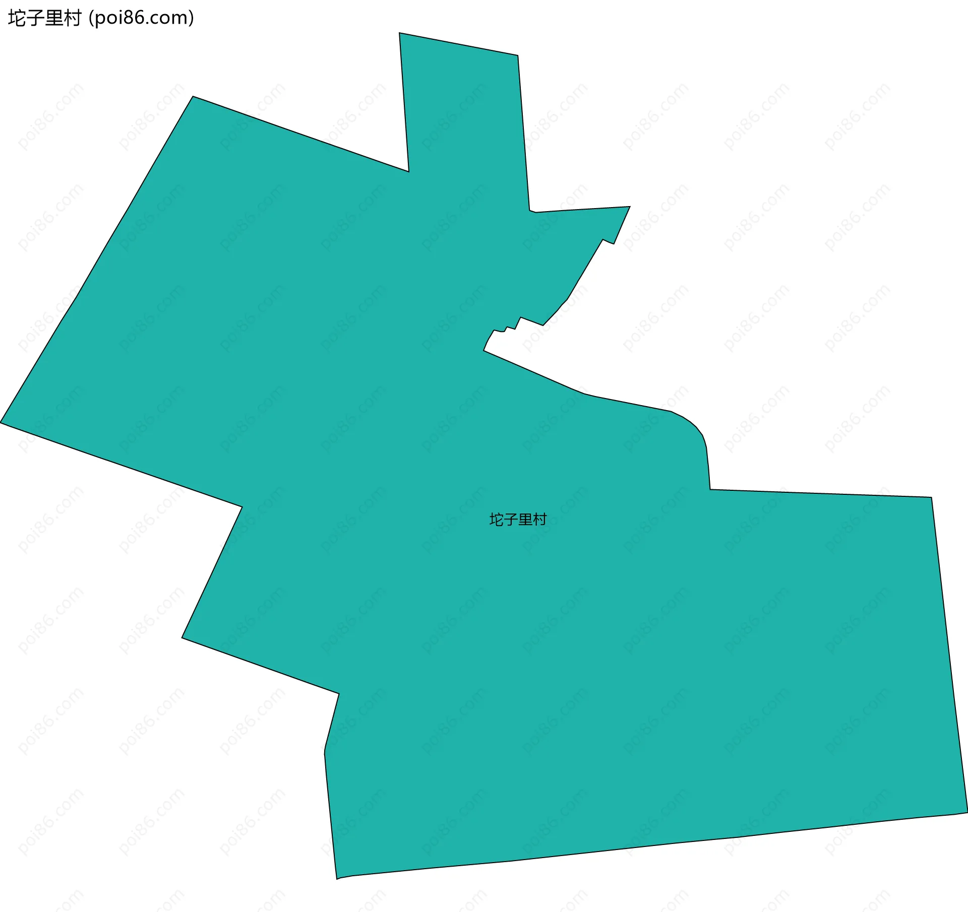 坨子里村边界地图