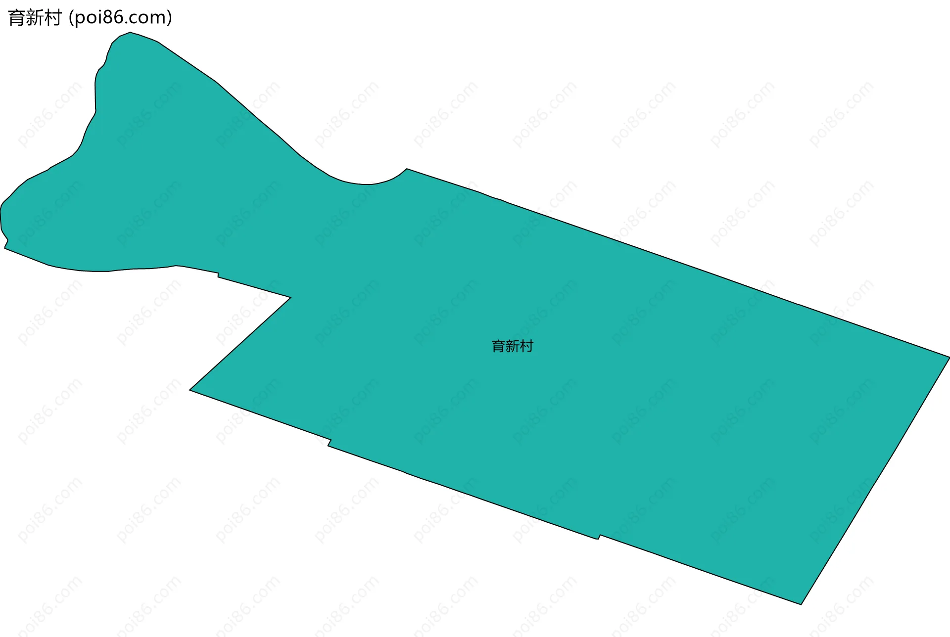 育新村边界地图