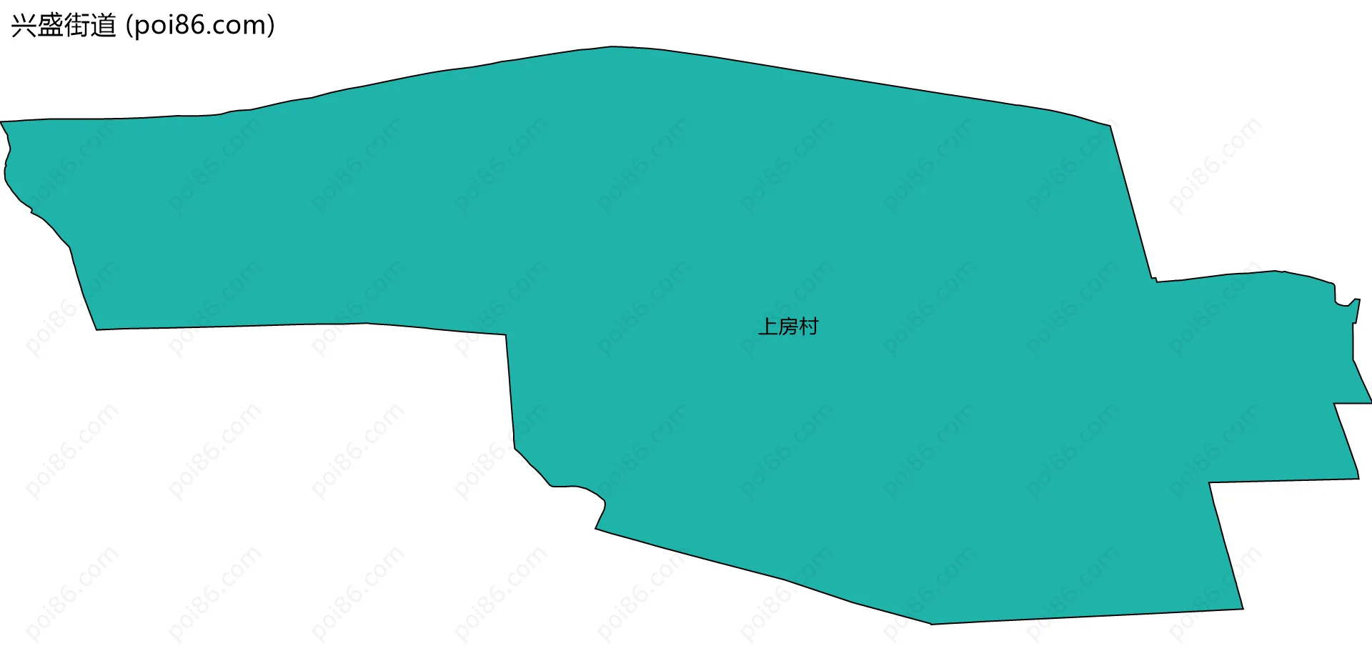 兴盛街道边界地图(五级行政区划)