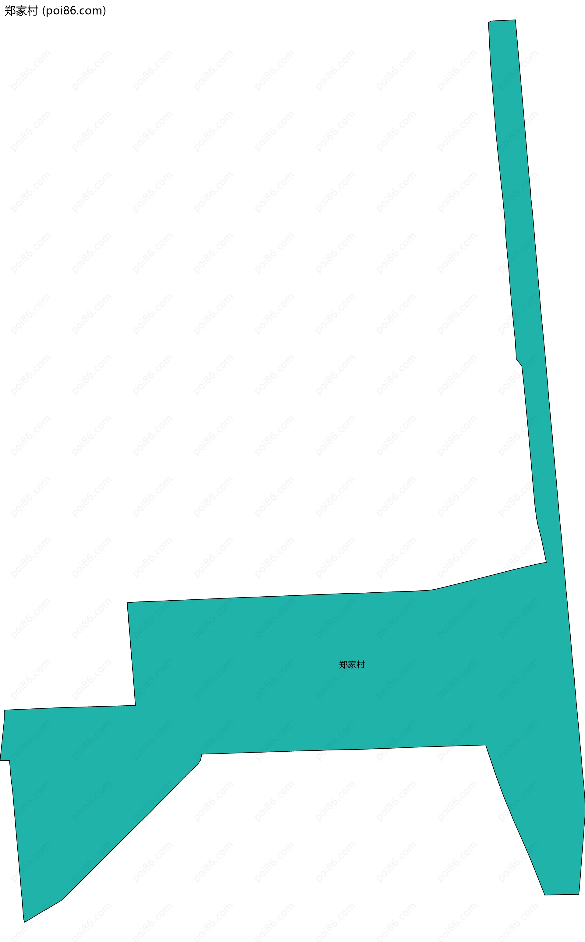 郑家村边界地图