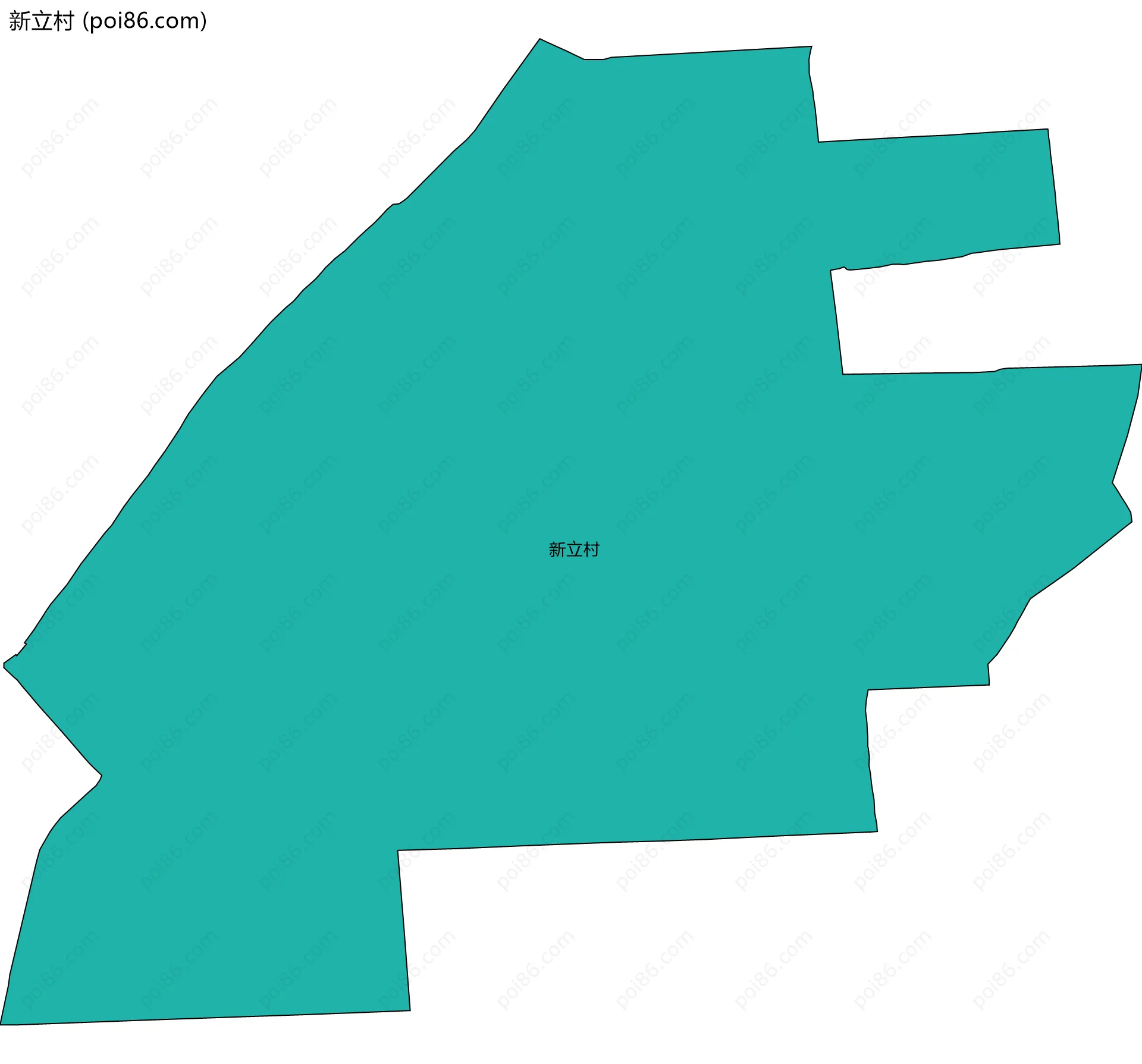 新立村边界地图