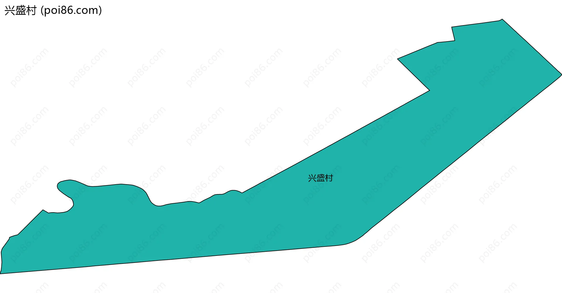 兴盛村边界地图