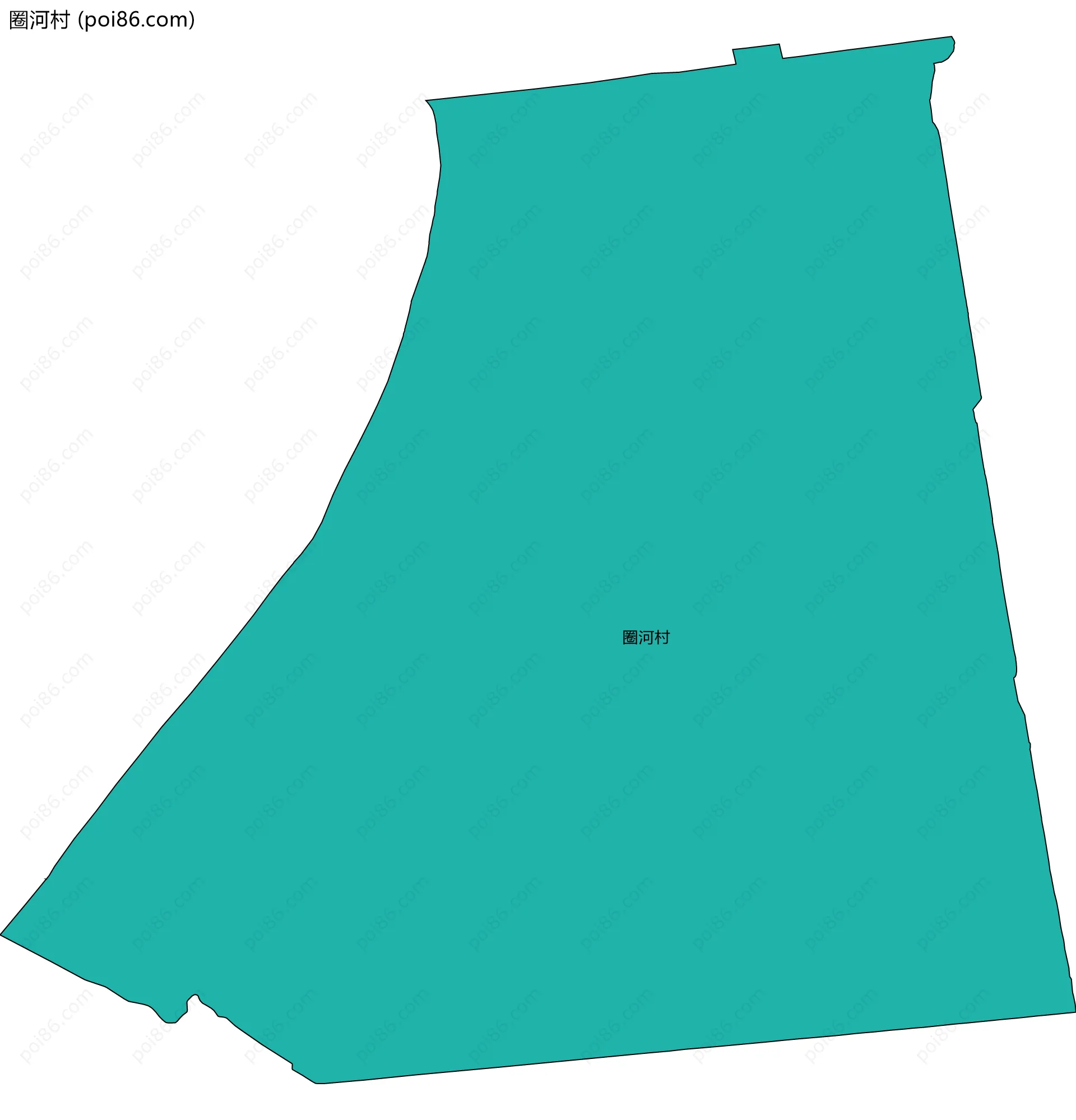 圈河村边界地图