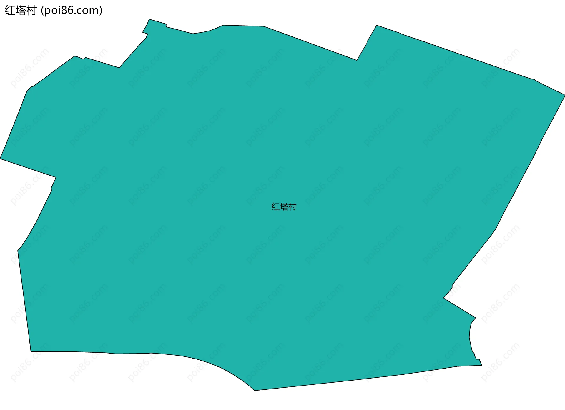 红塔村边界地图
