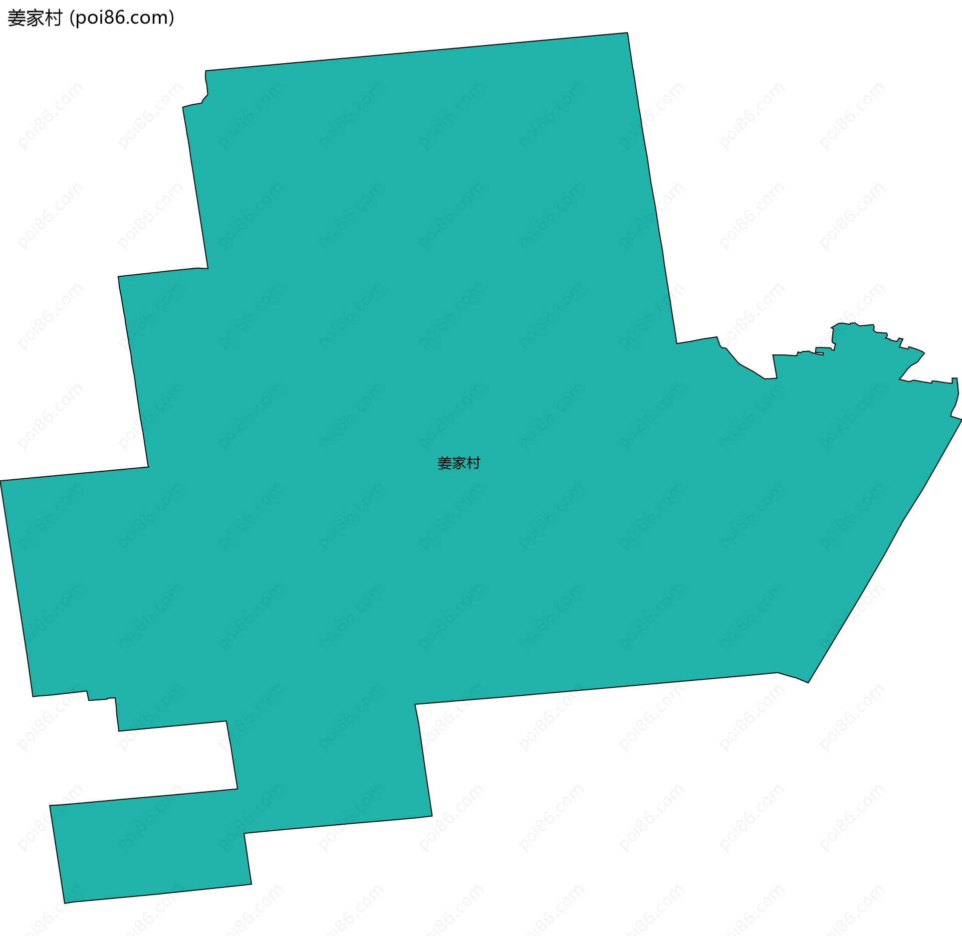 姜家村边界地图