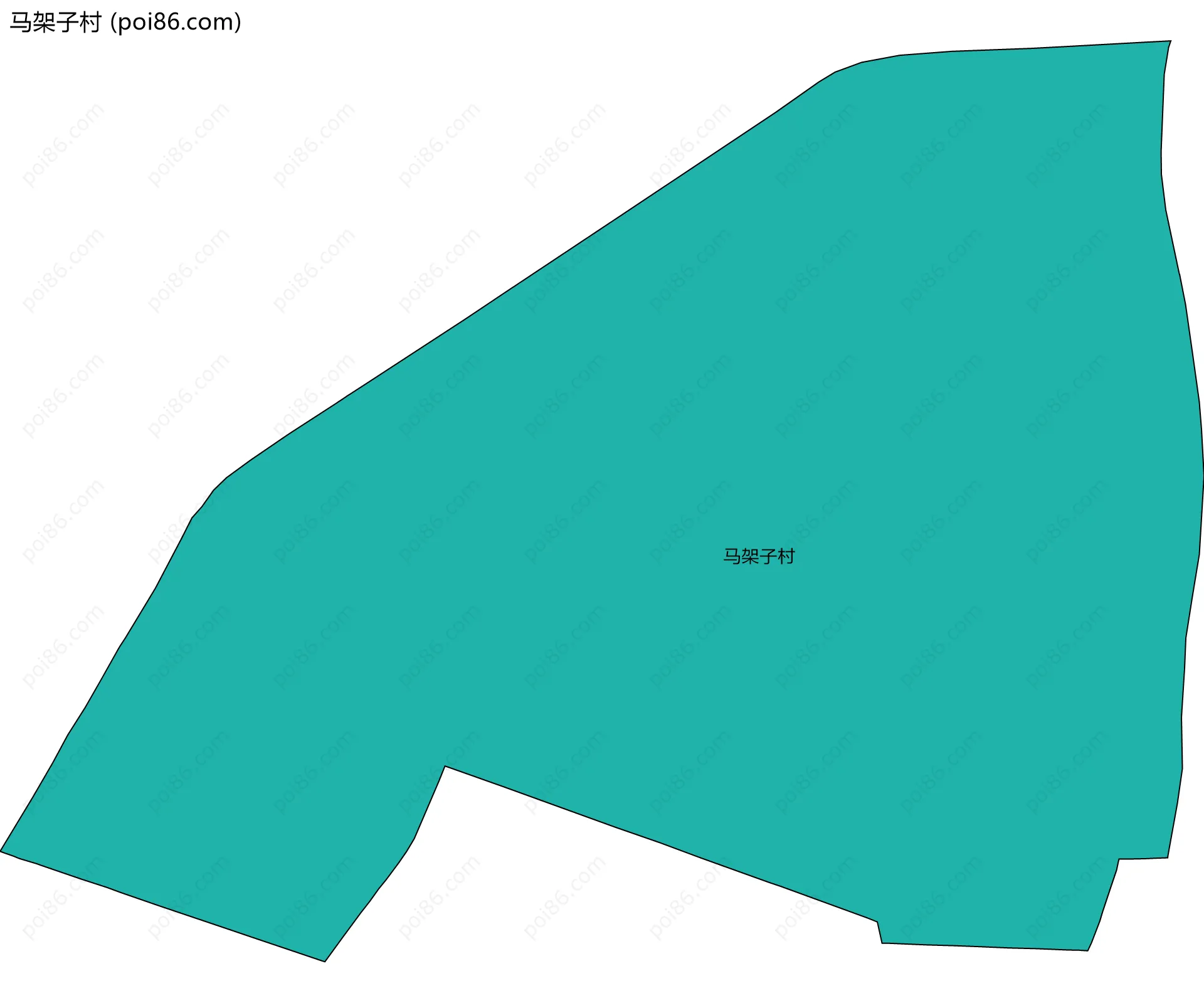 马架子村边界地图