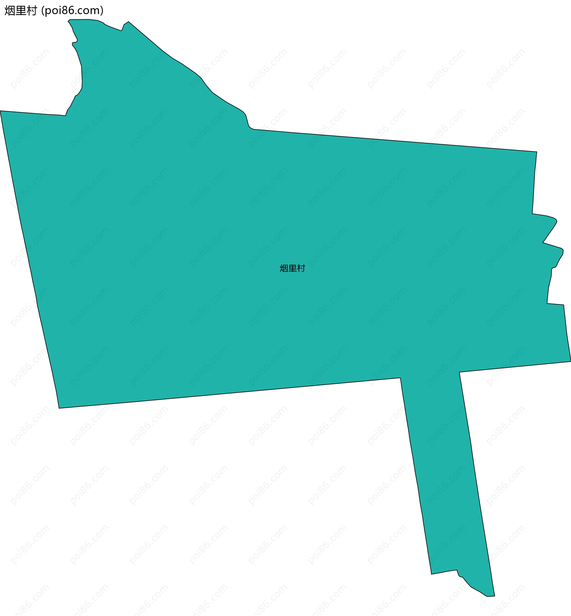烟里村边界地图