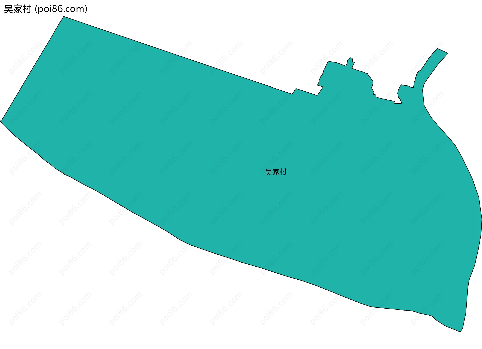 吴家村边界地图