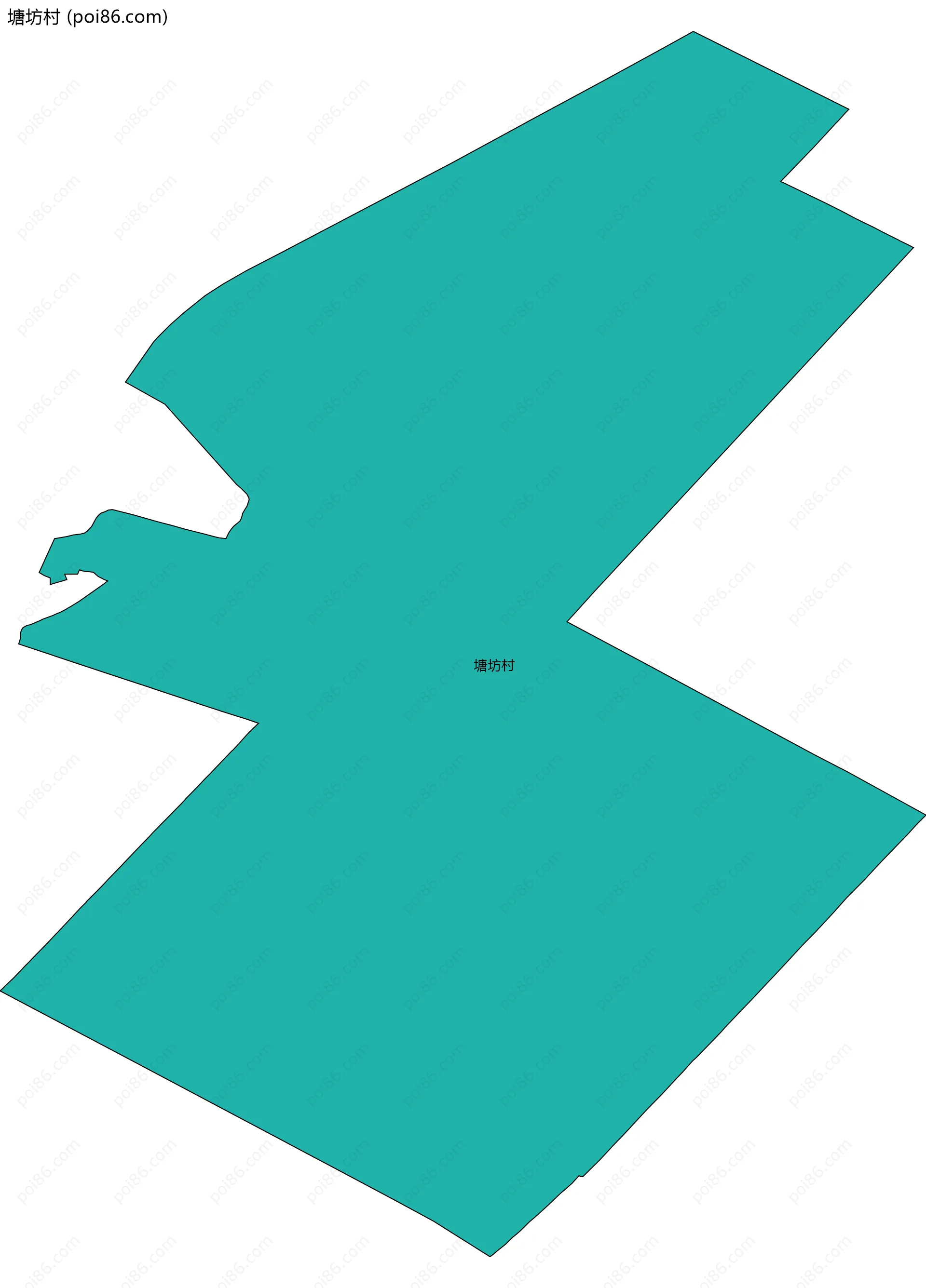 塘坊村边界地图