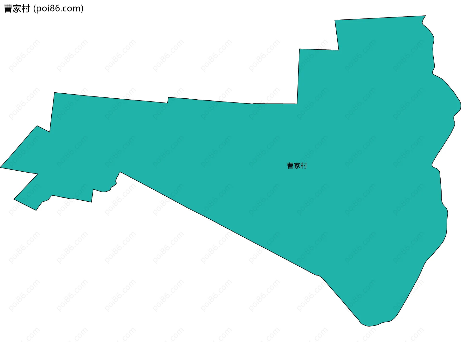 曹家村边界地图