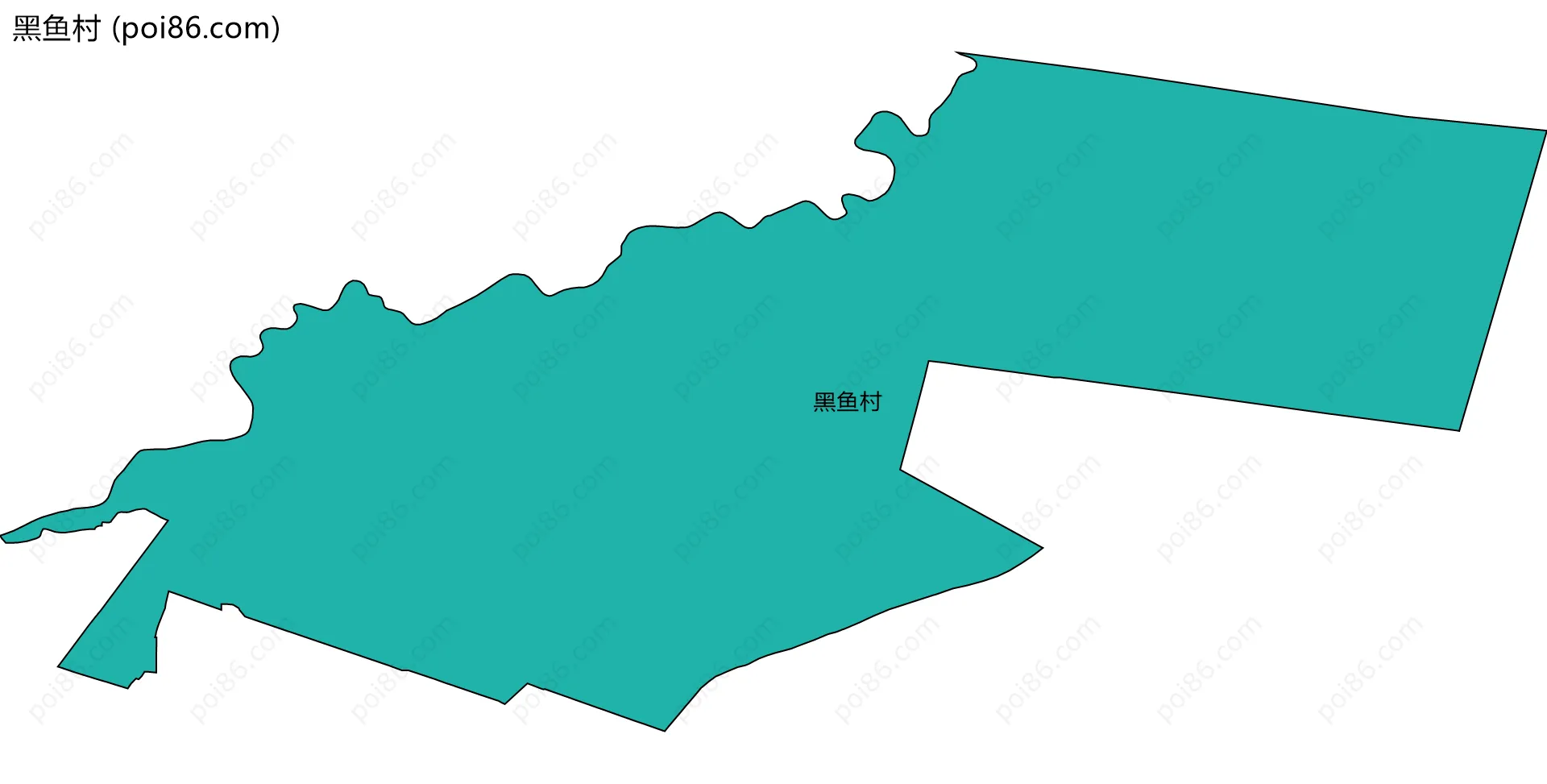 黑鱼村边界地图