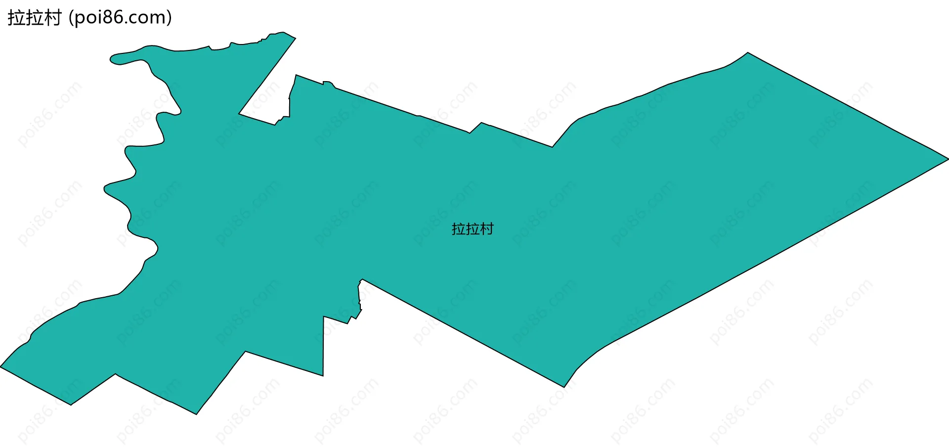 拉拉村边界地图