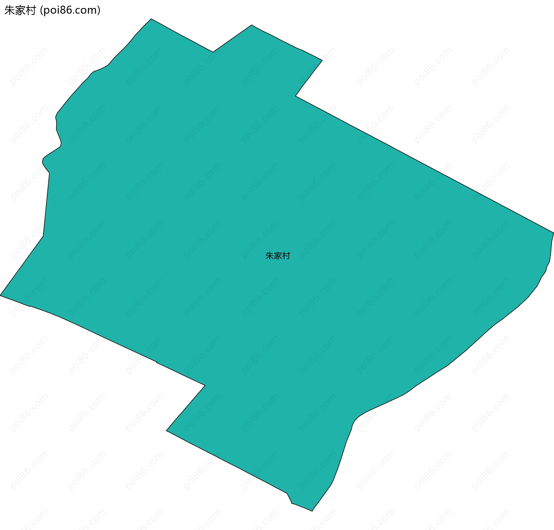 朱家村边界地图