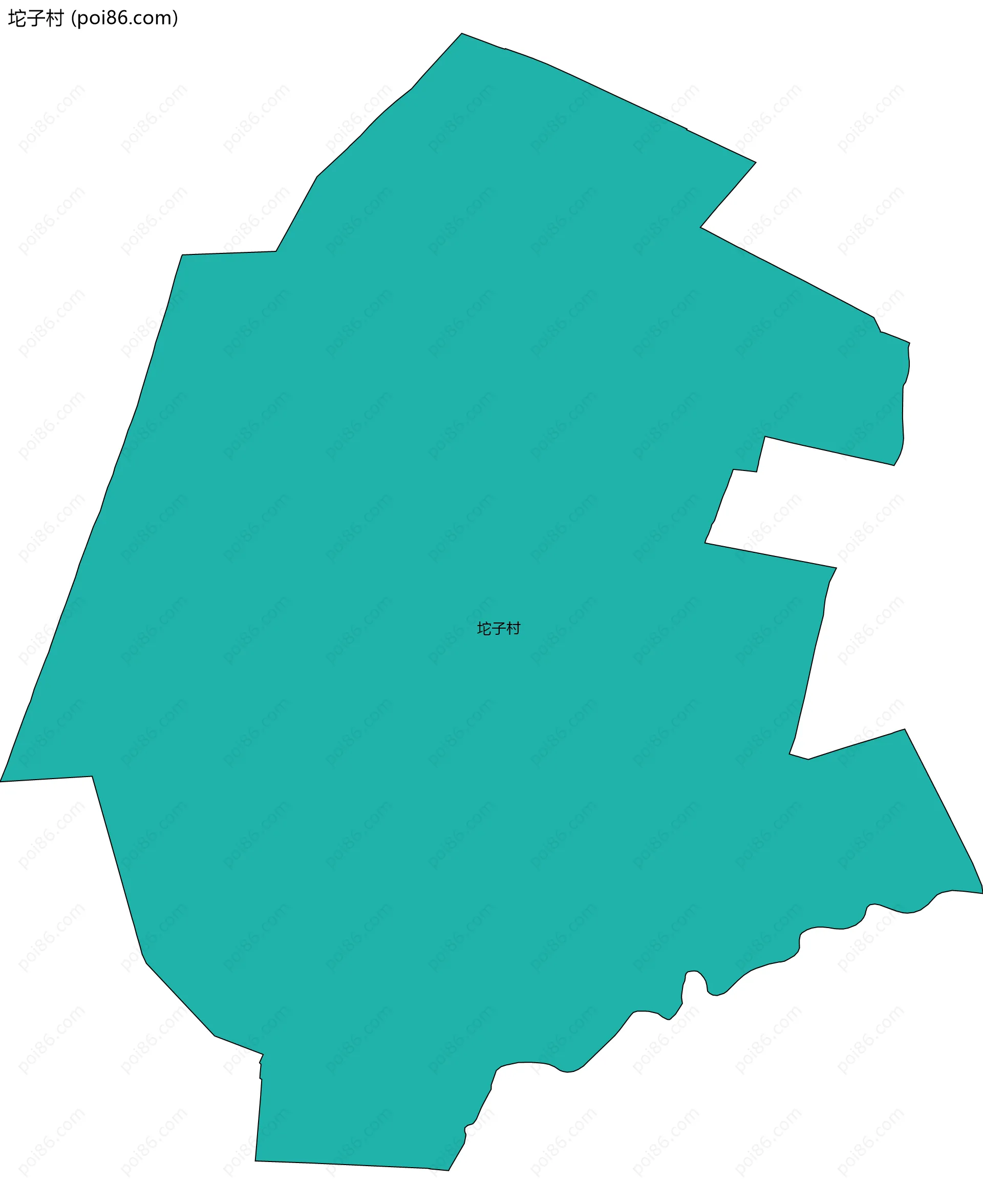 坨子村边界地图