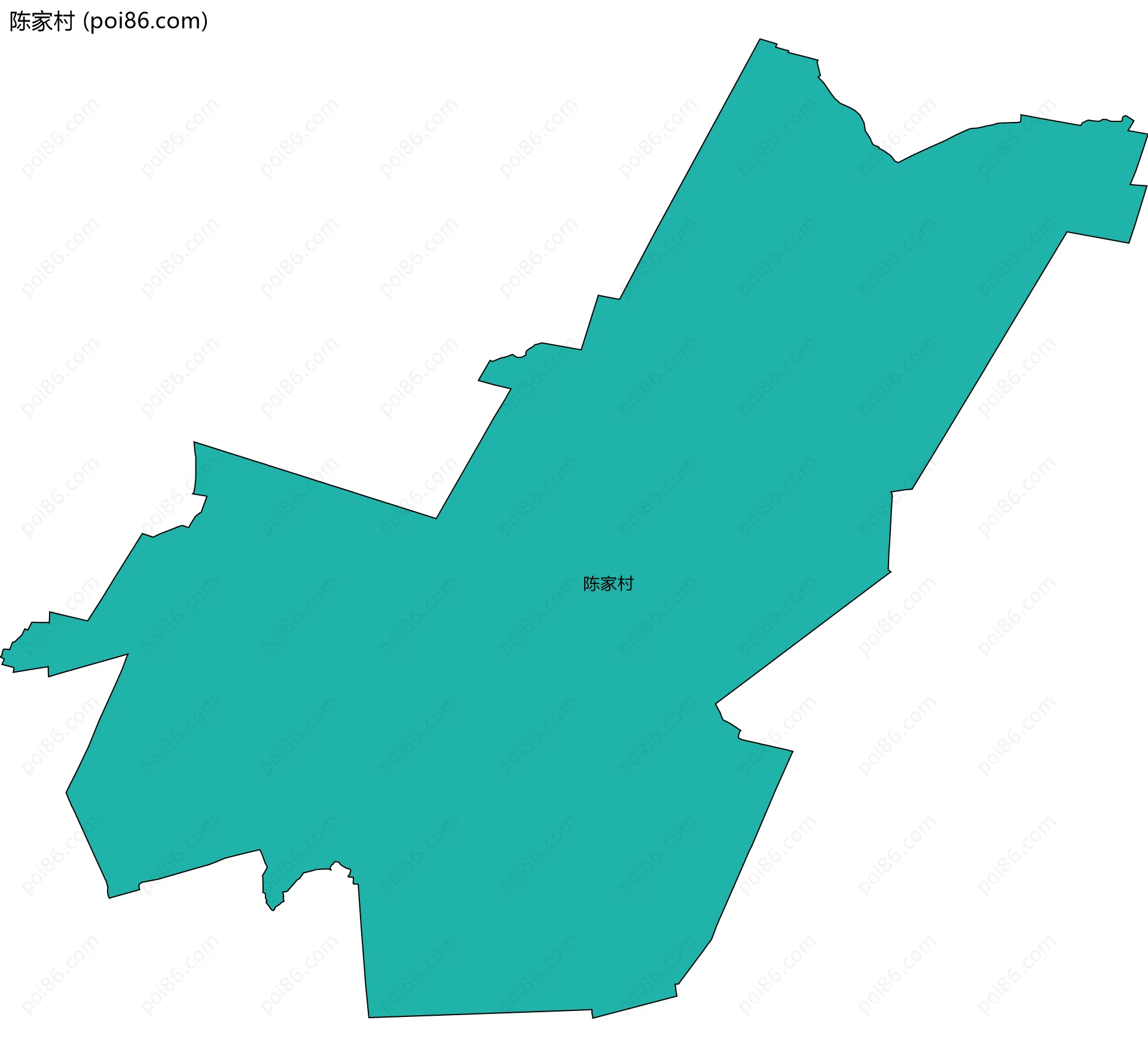 陈家村边界地图