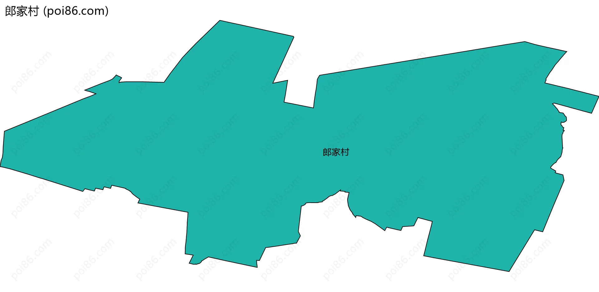 郎家村边界地图