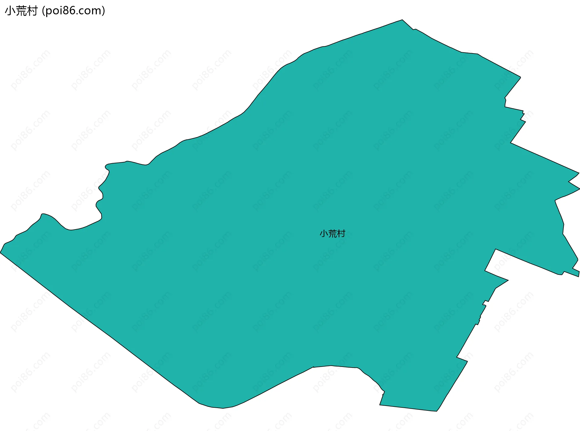 小荒村边界地图