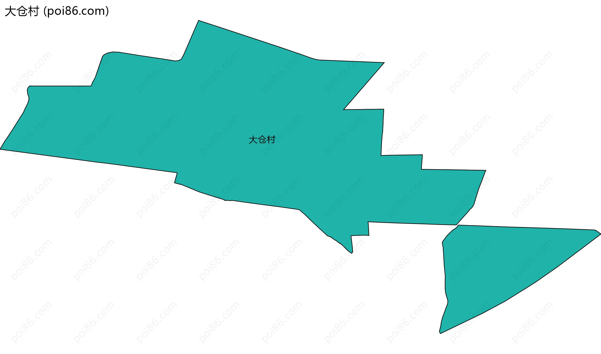 大仓村边界地图