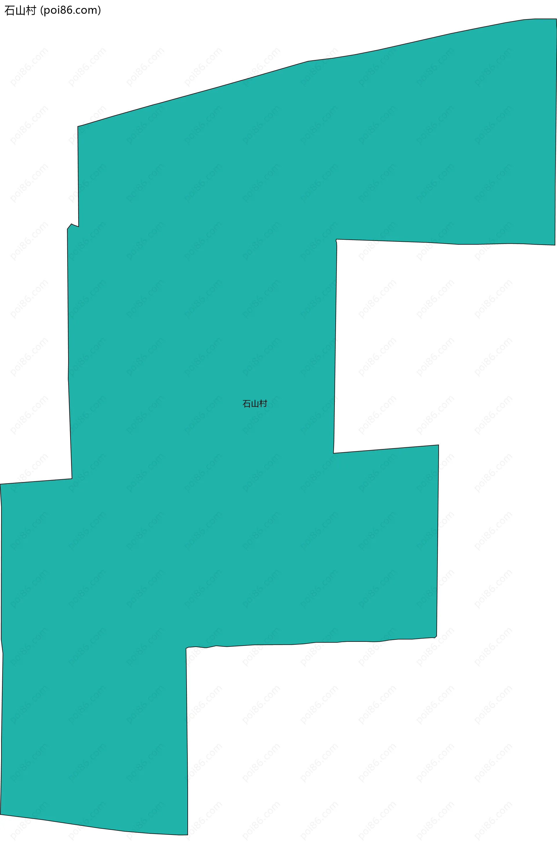 石山村边界地图