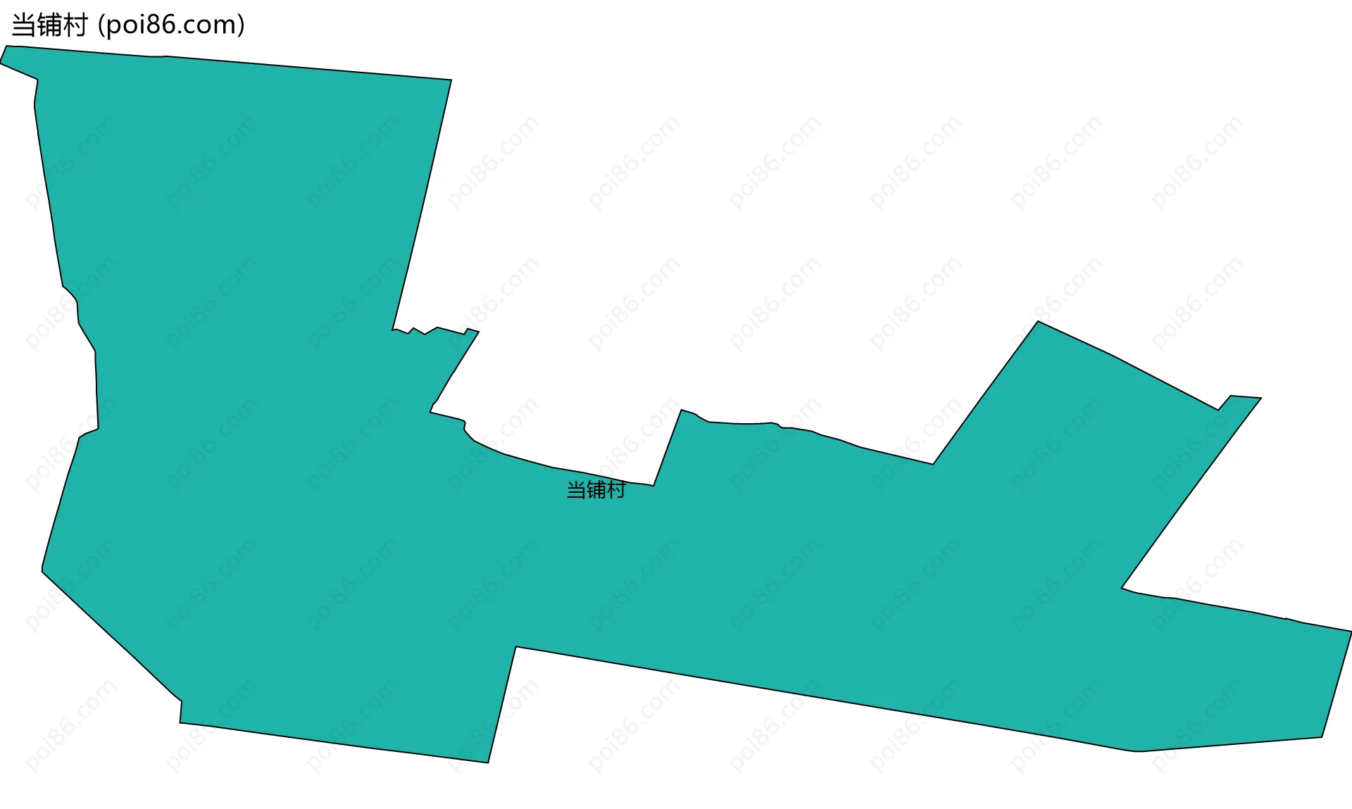 当铺村边界地图