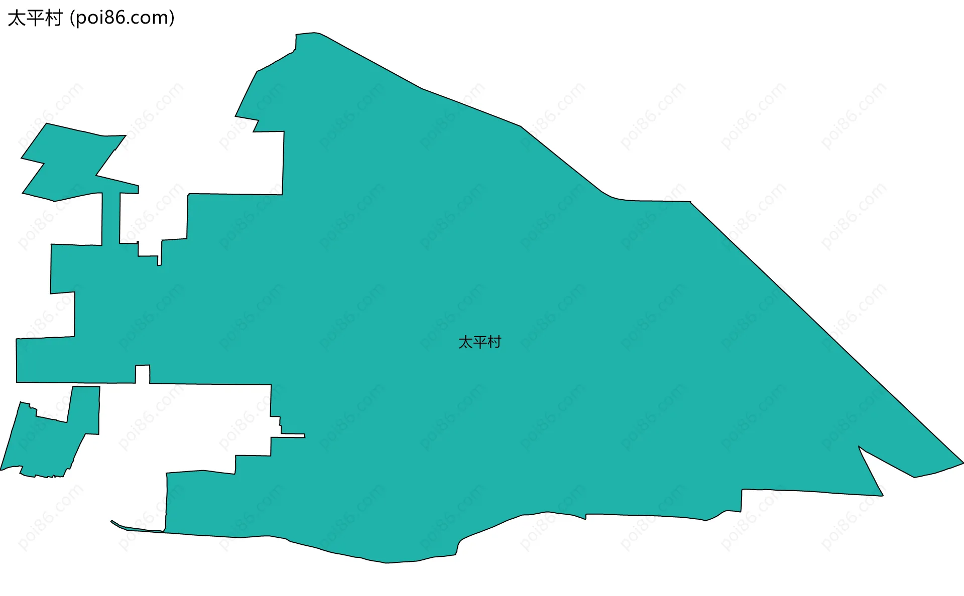 太平村边界地图