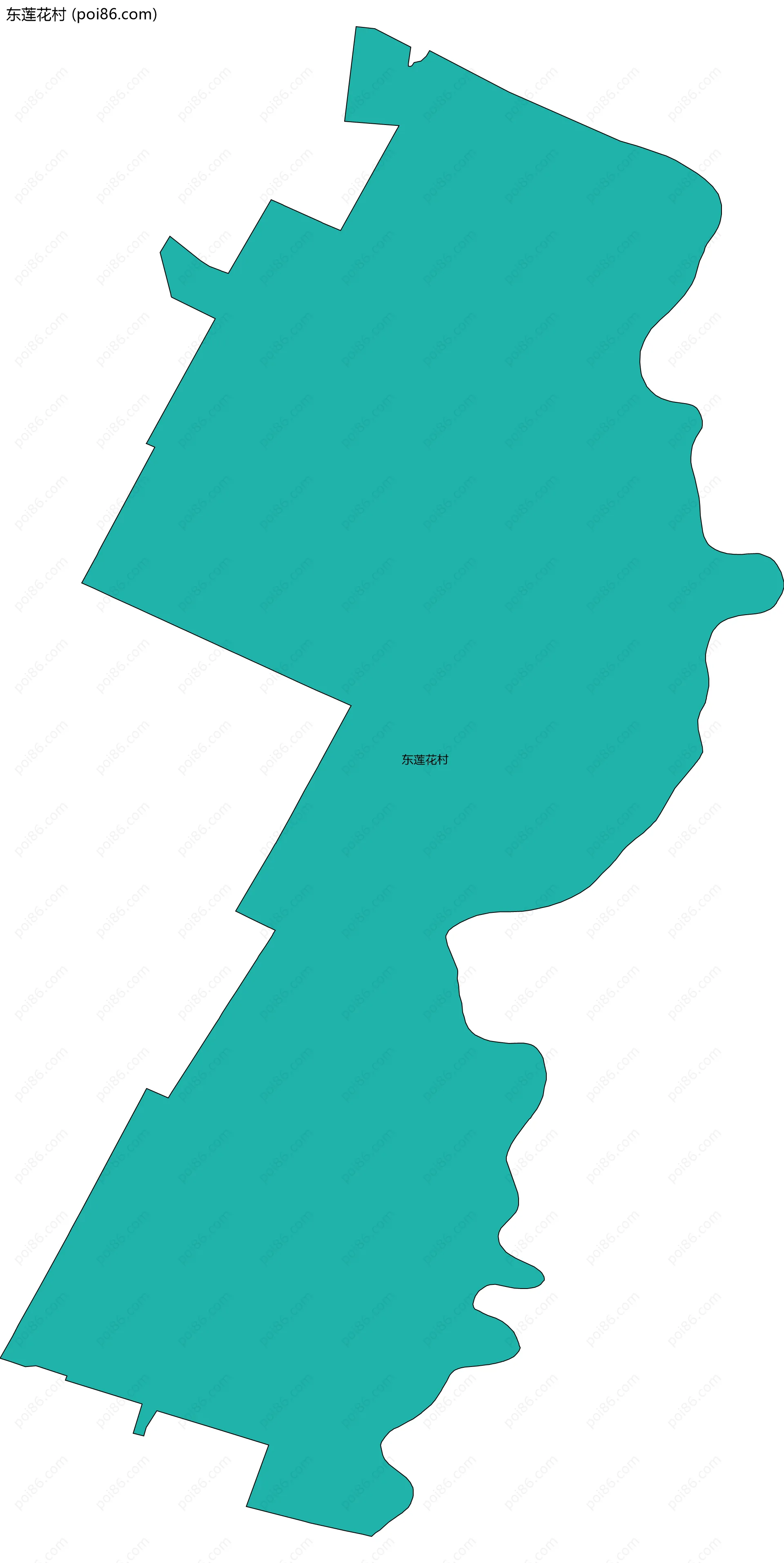 东莲花村边界地图