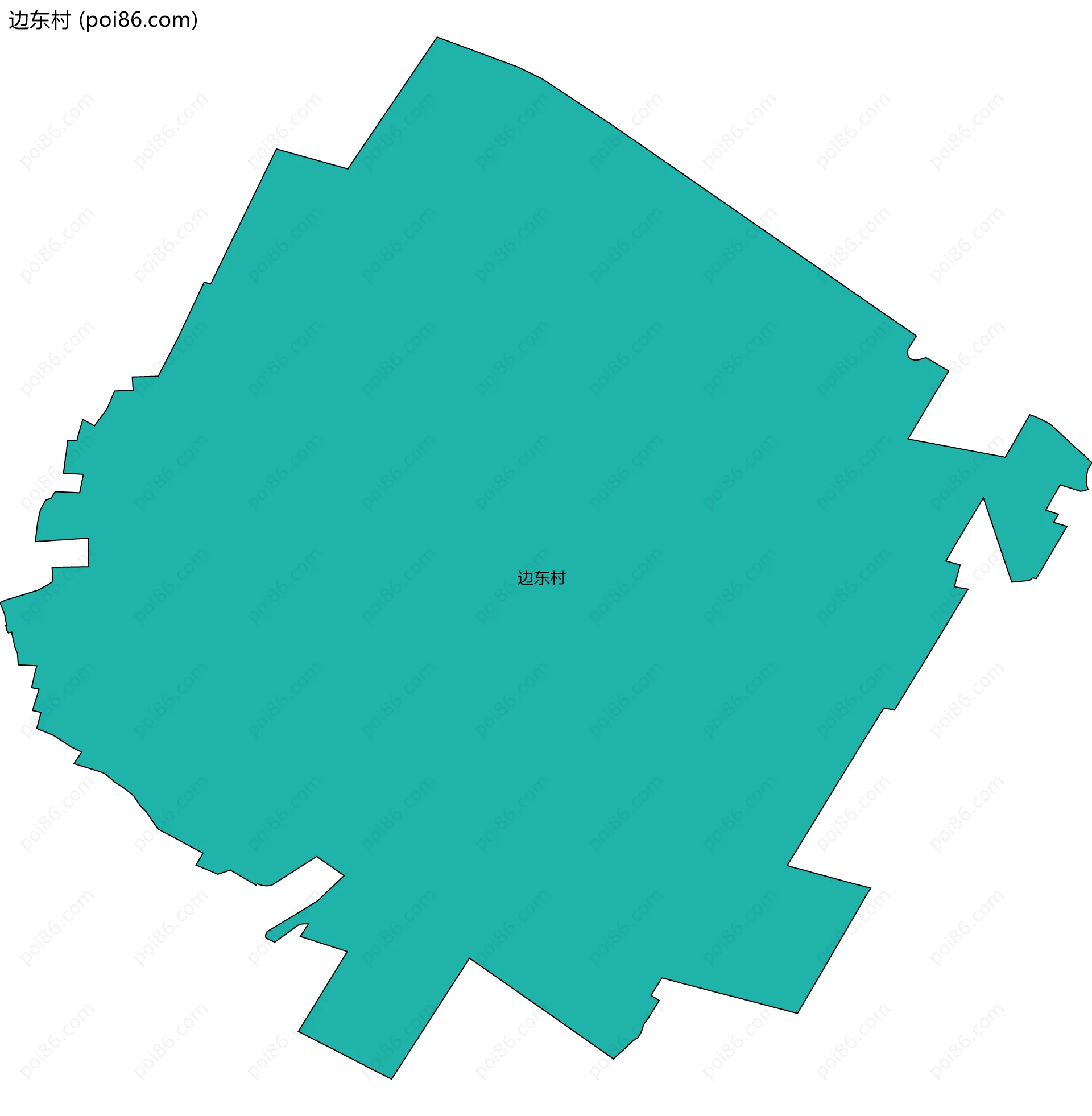 边东村边界地图