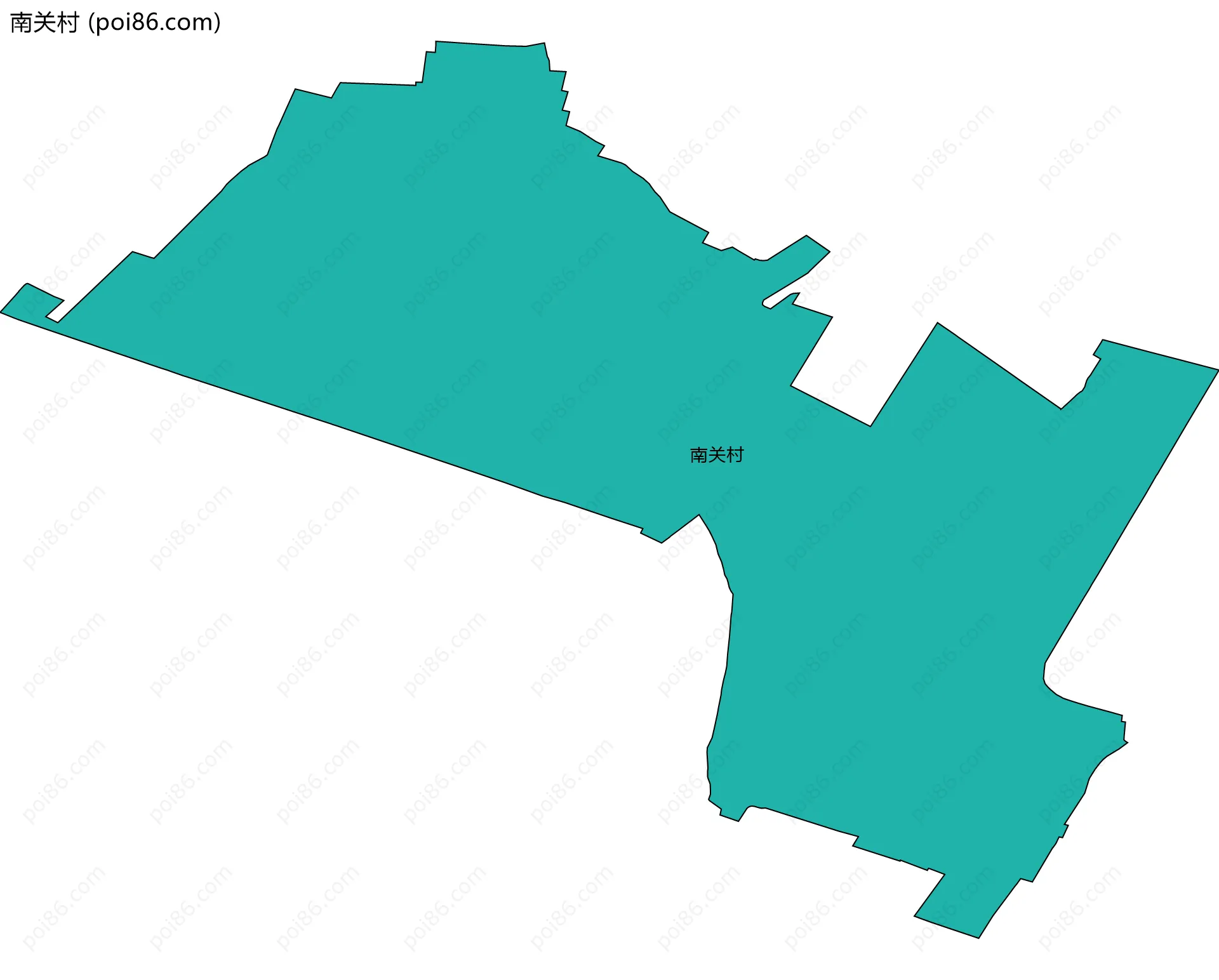 南关村边界地图