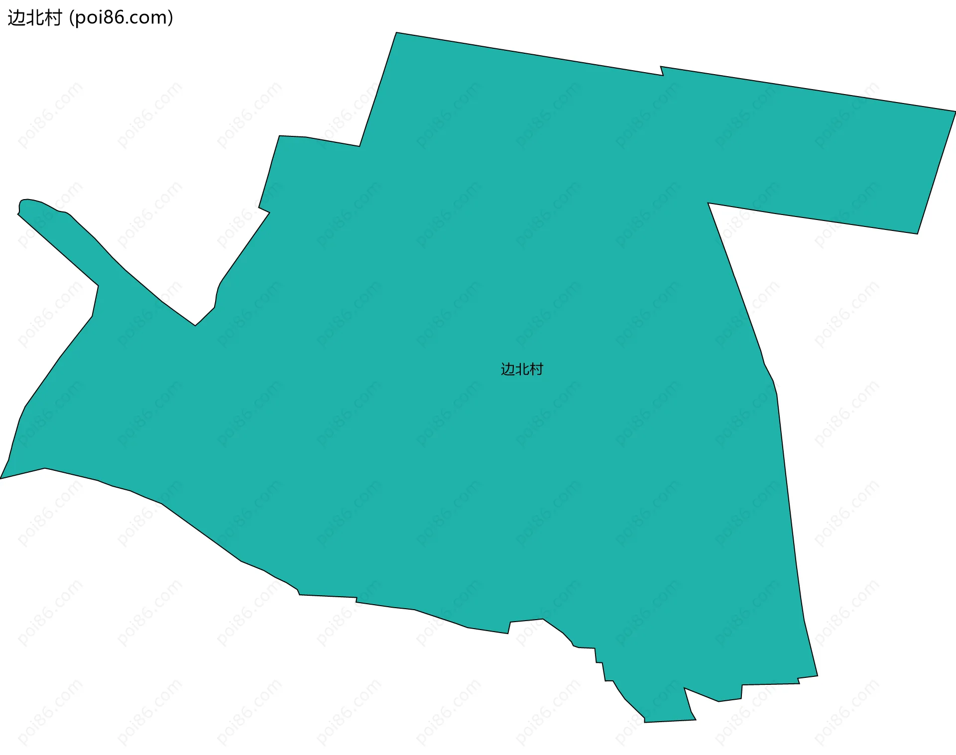 边北村边界地图