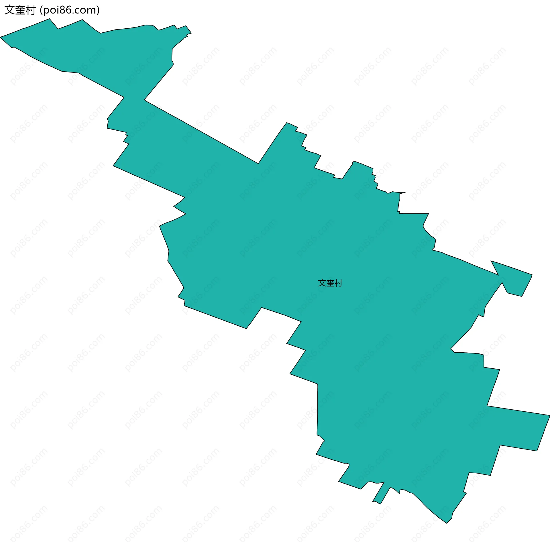 文奎村边界地图