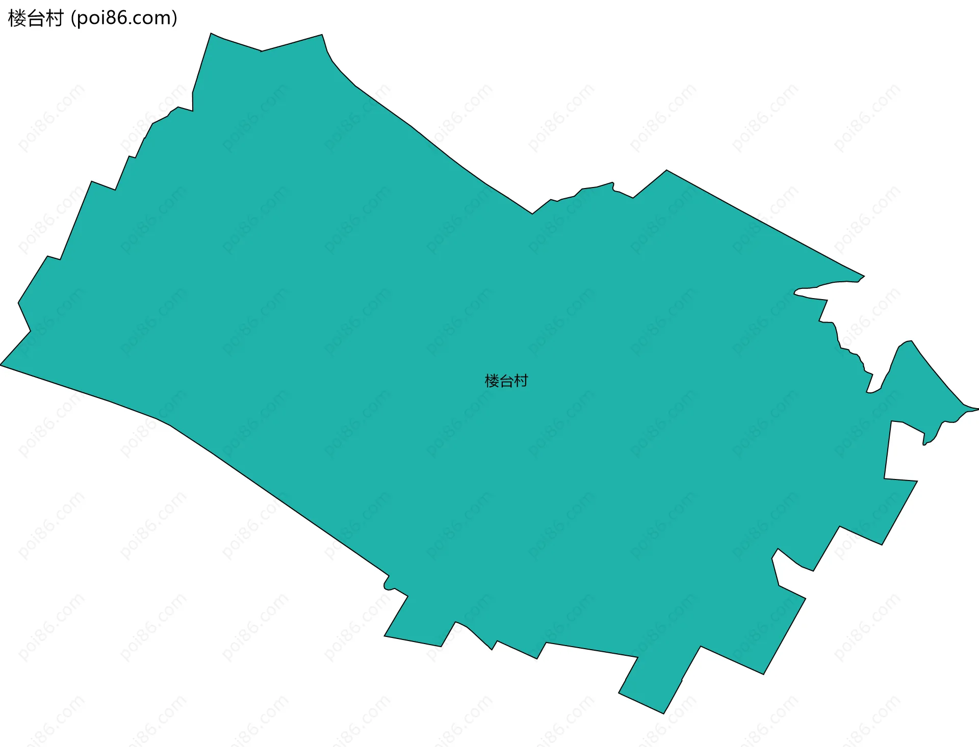 楼台村边界地图
