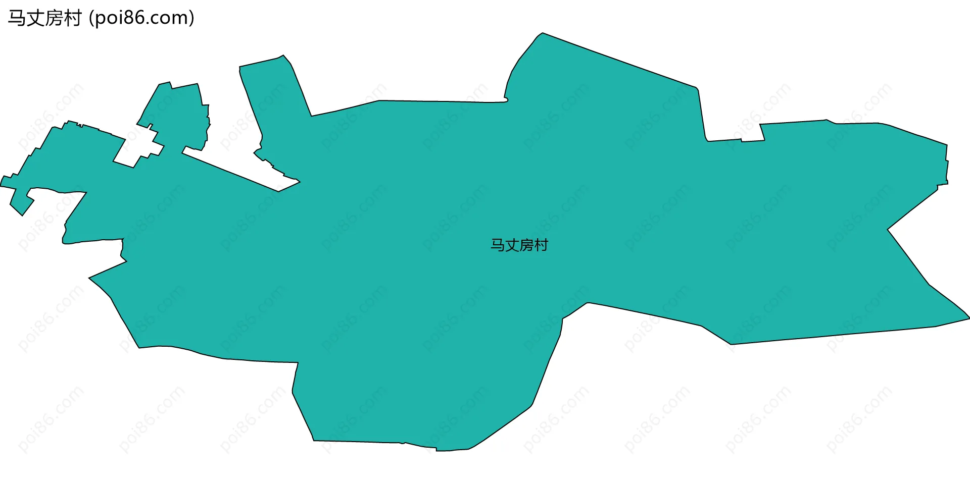 马丈房村边界地图