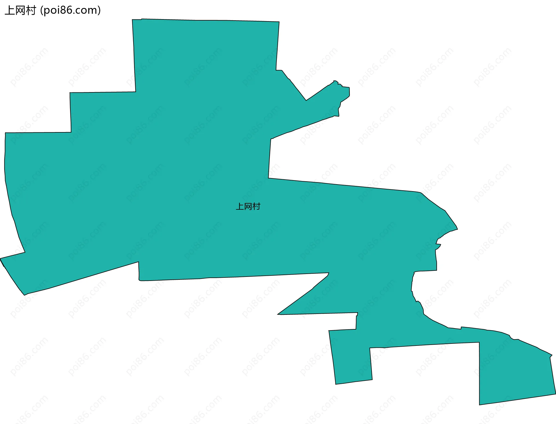 上网村边界地图