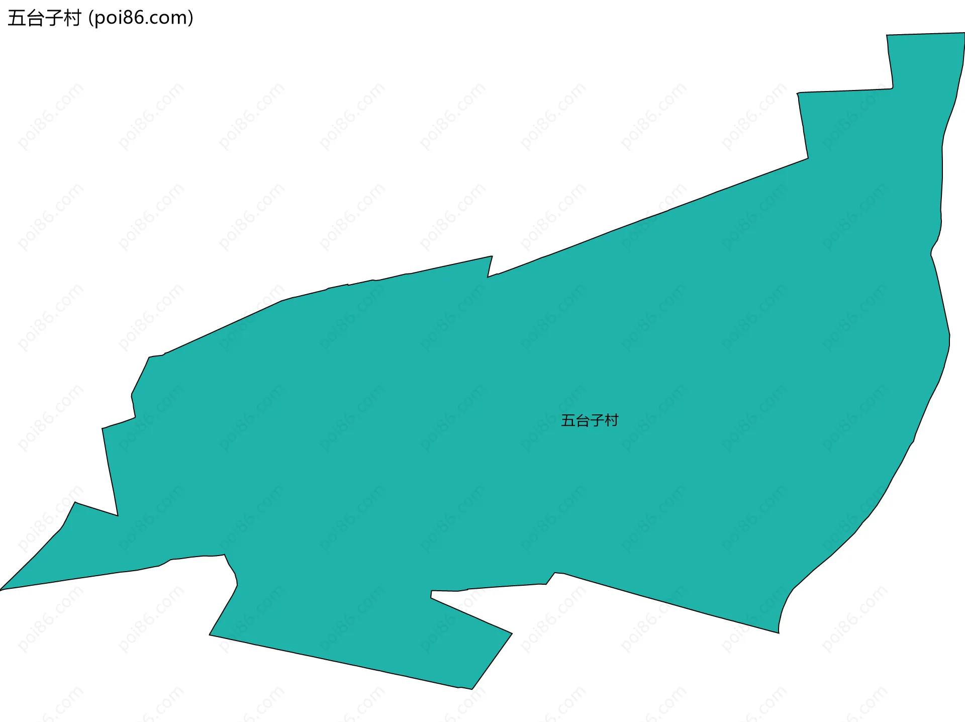 五台子村边界地图