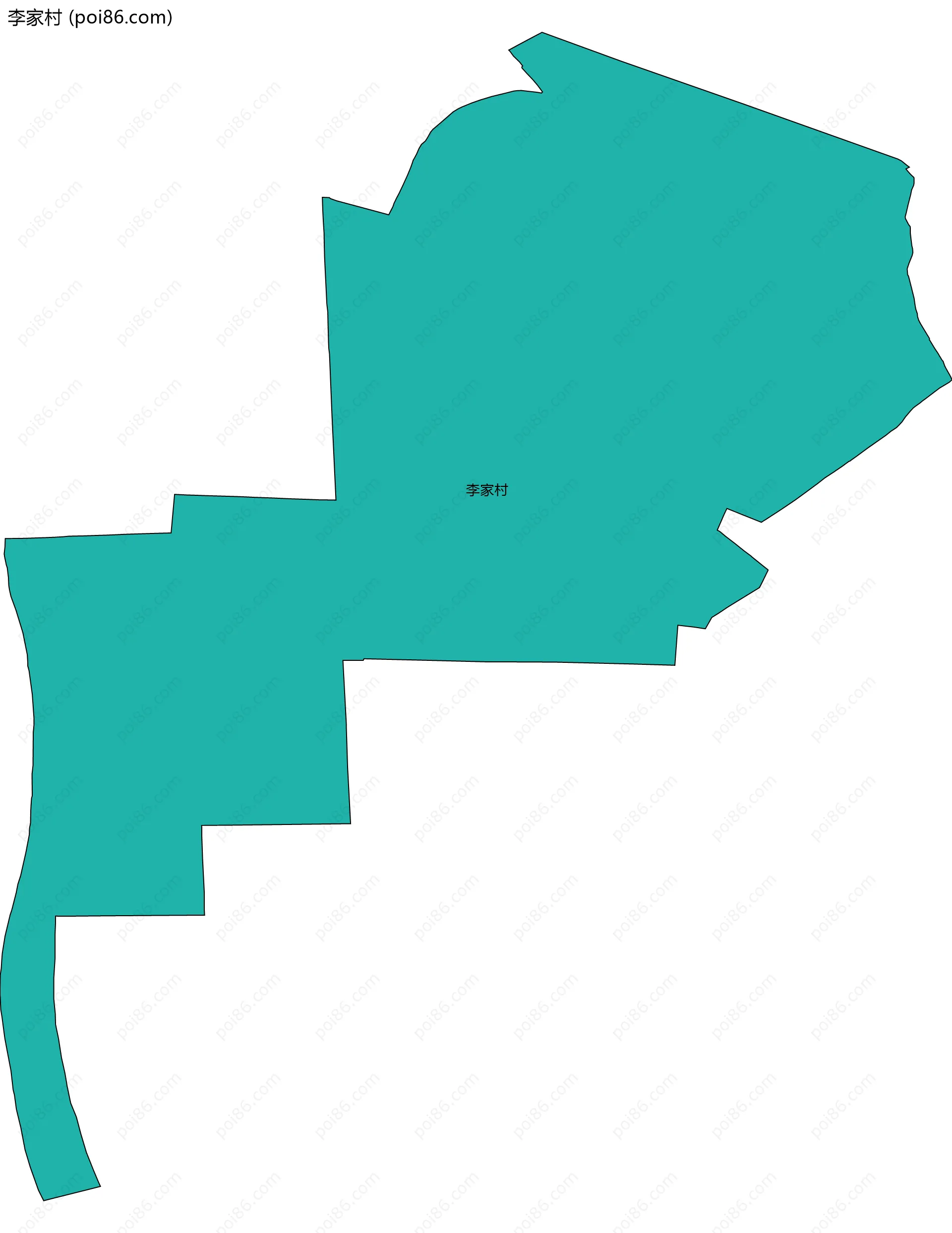 李家村边界地图