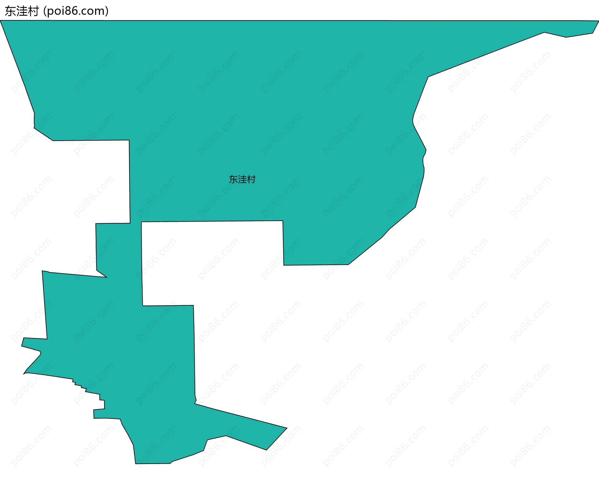 东洼村边界地图