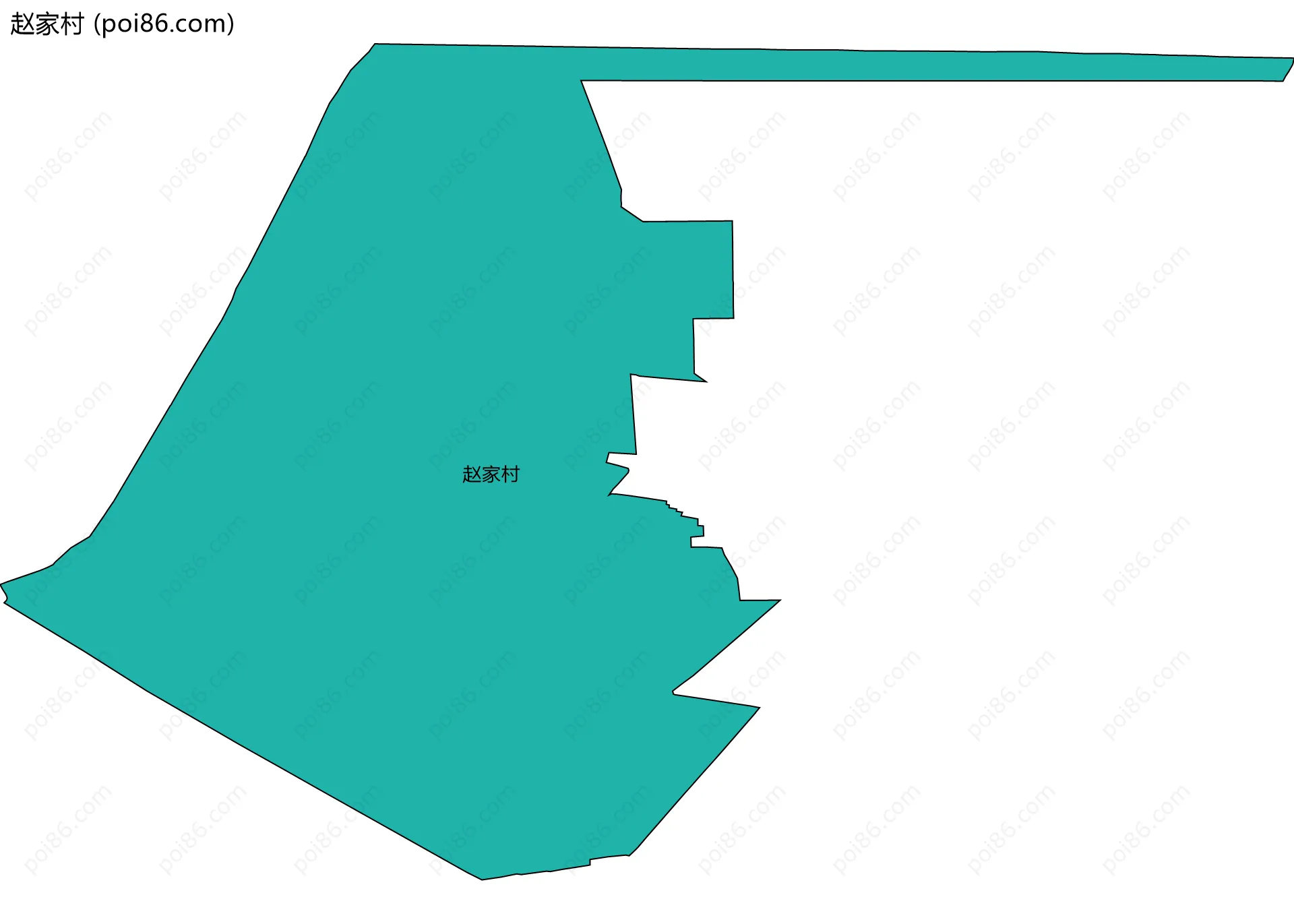 赵家村边界地图