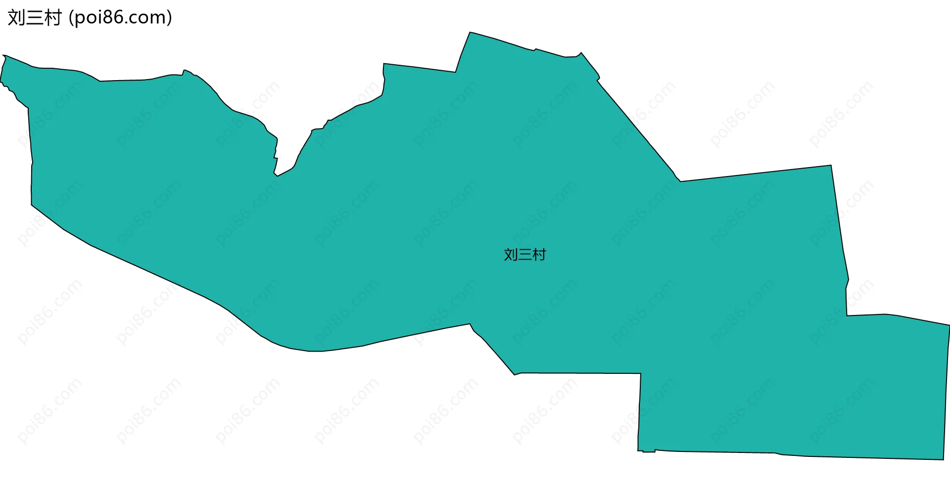 刘三村边界地图