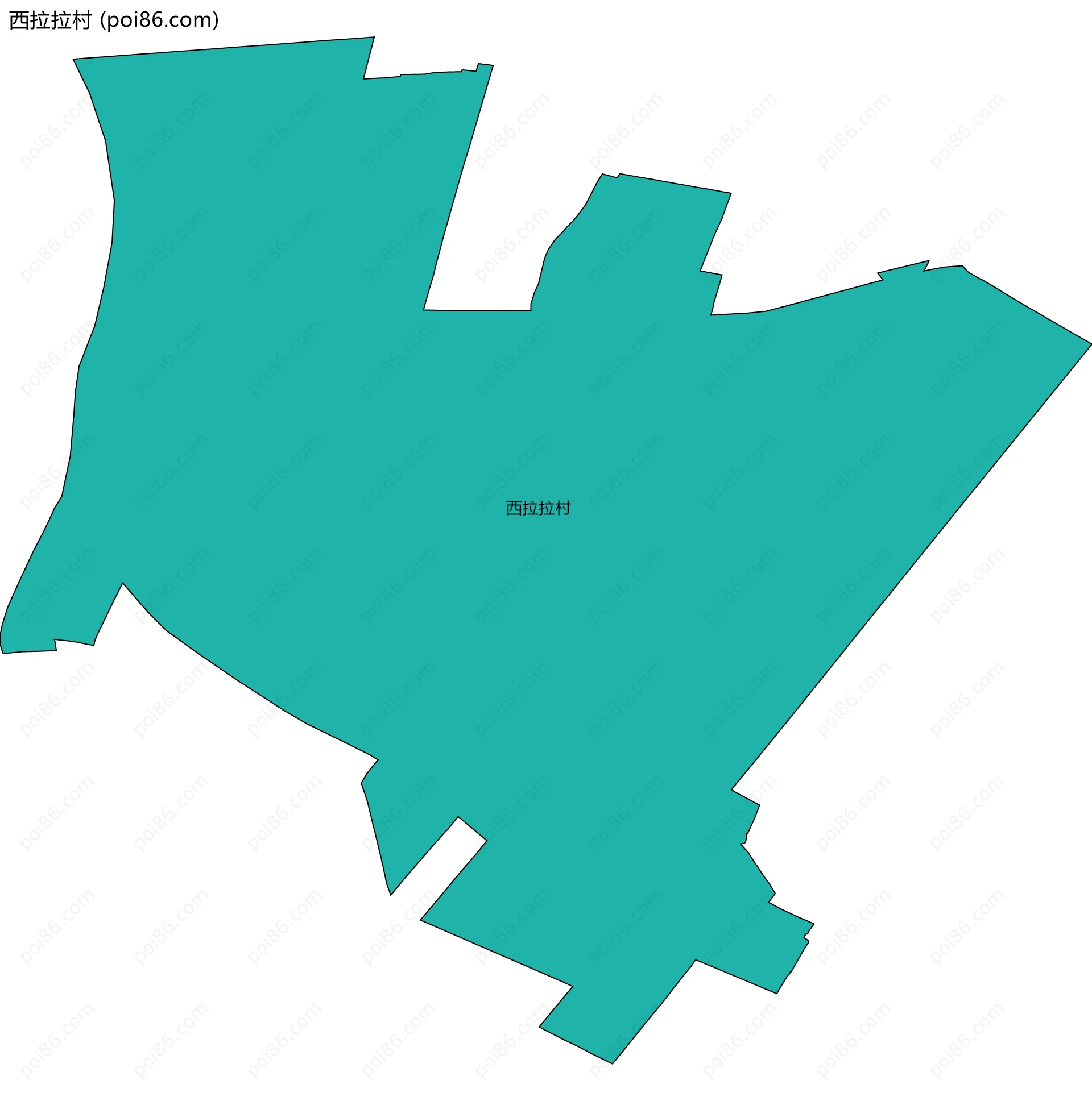 西拉拉村边界地图