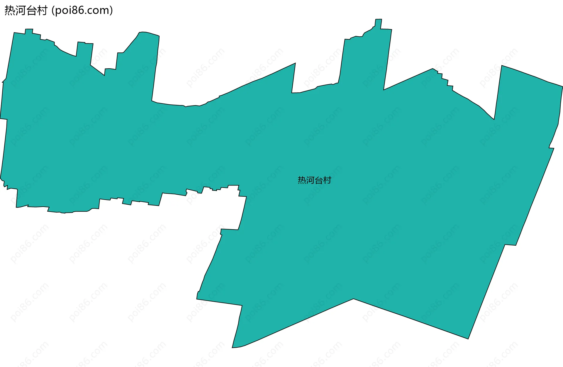 热河台村边界地图
