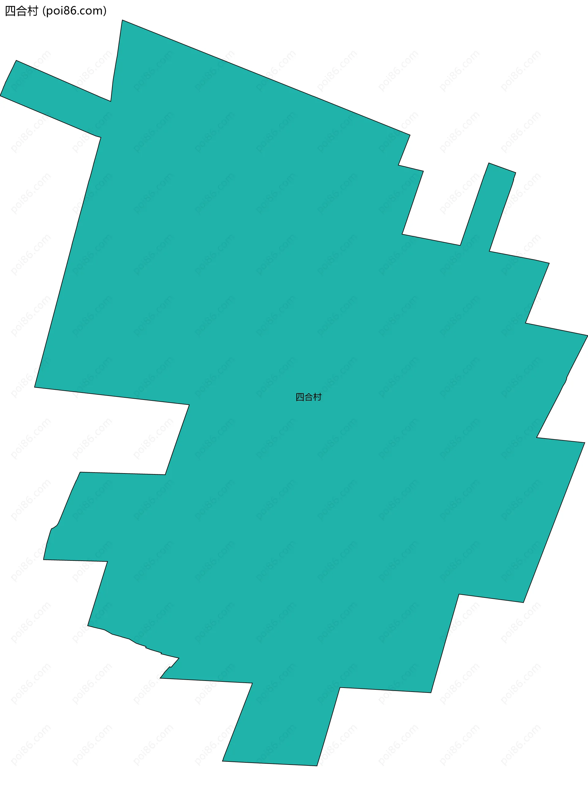 四合村边界地图