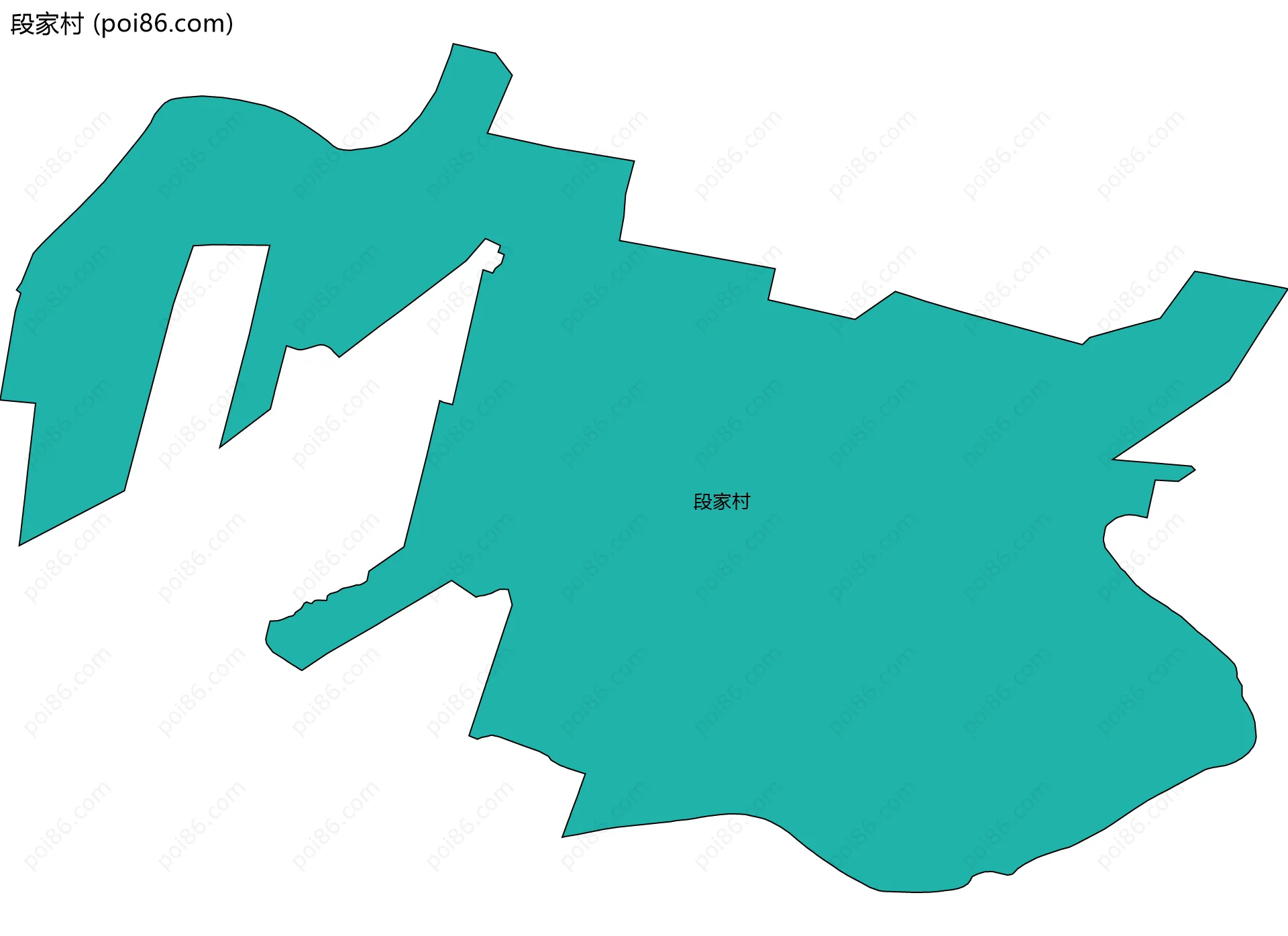 段家村边界地图