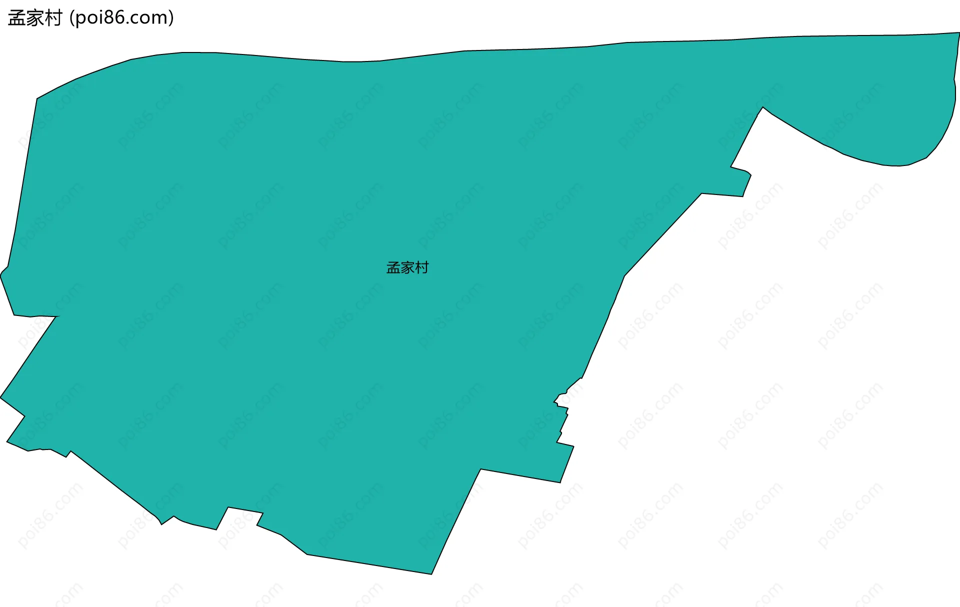 孟家村边界地图