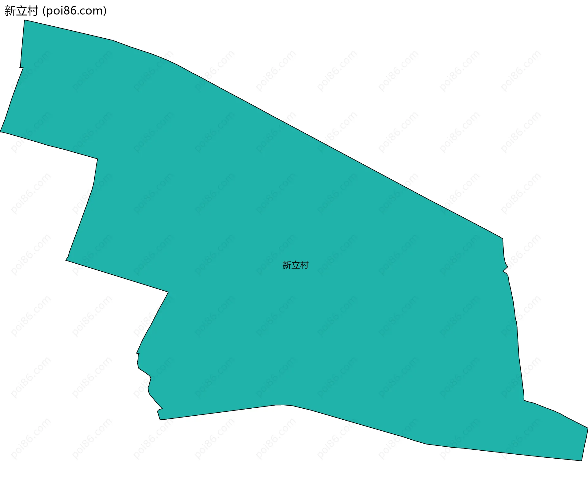 新立村边界地图