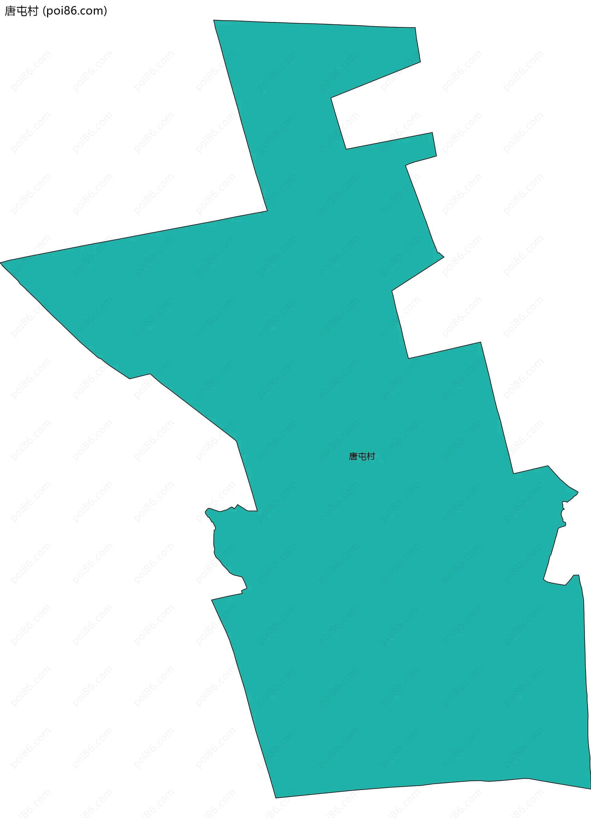 唐屯村边界地图