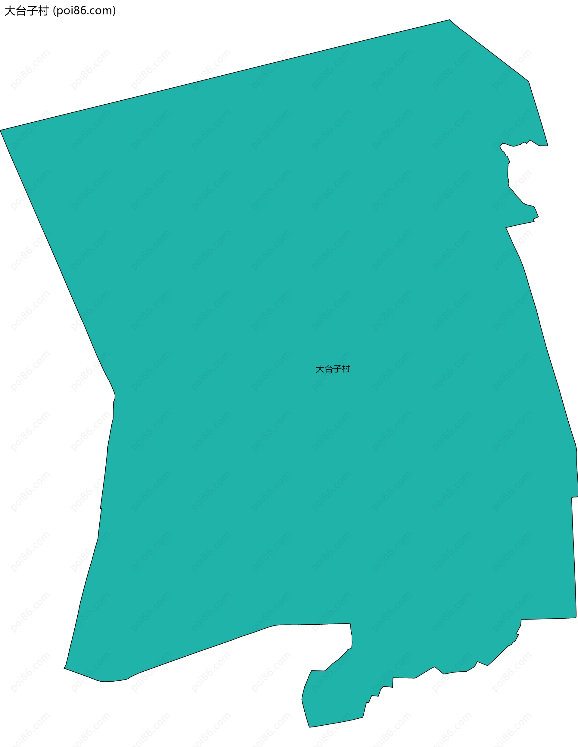 大台子村边界地图