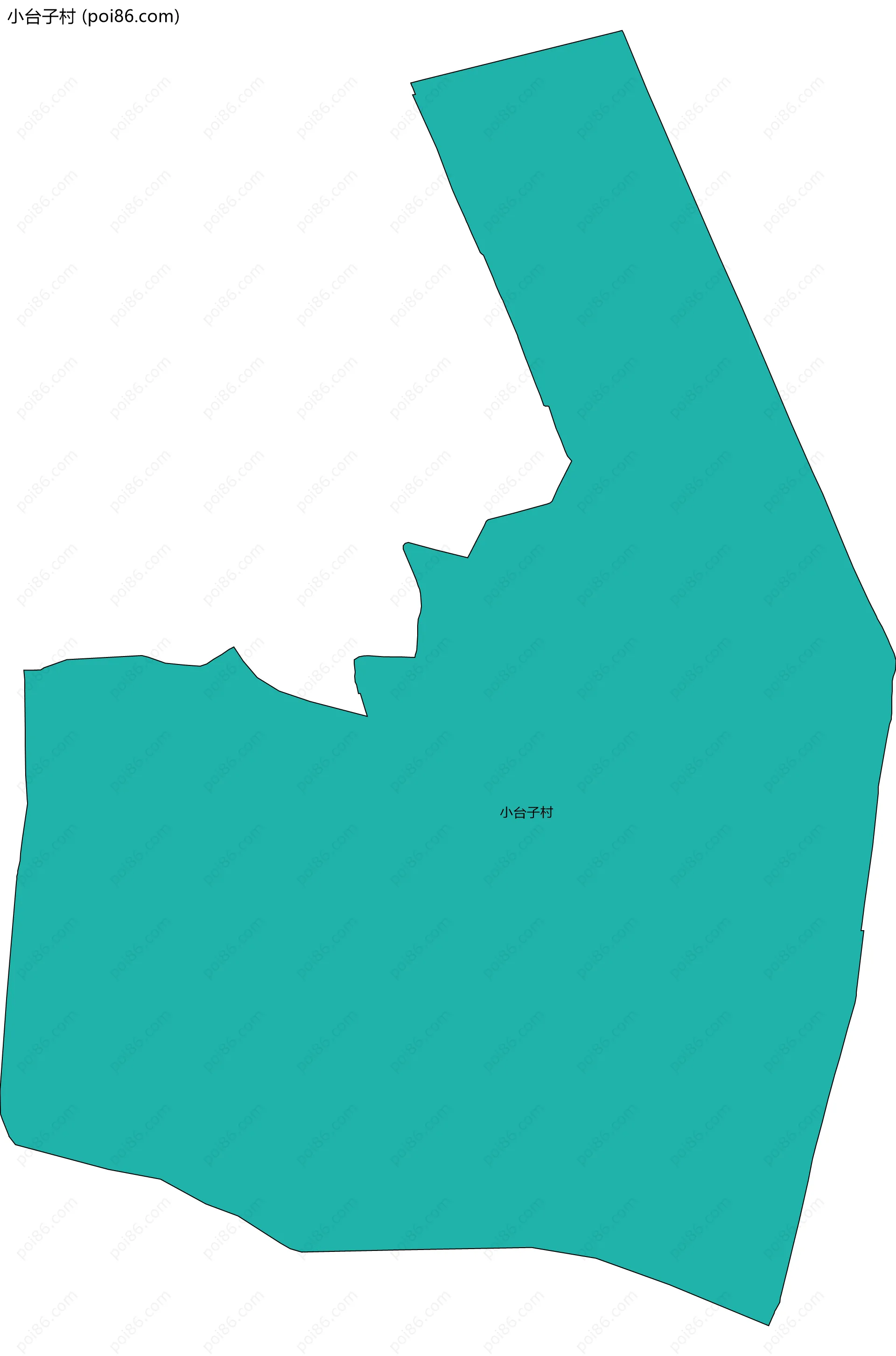 小台子村边界地图