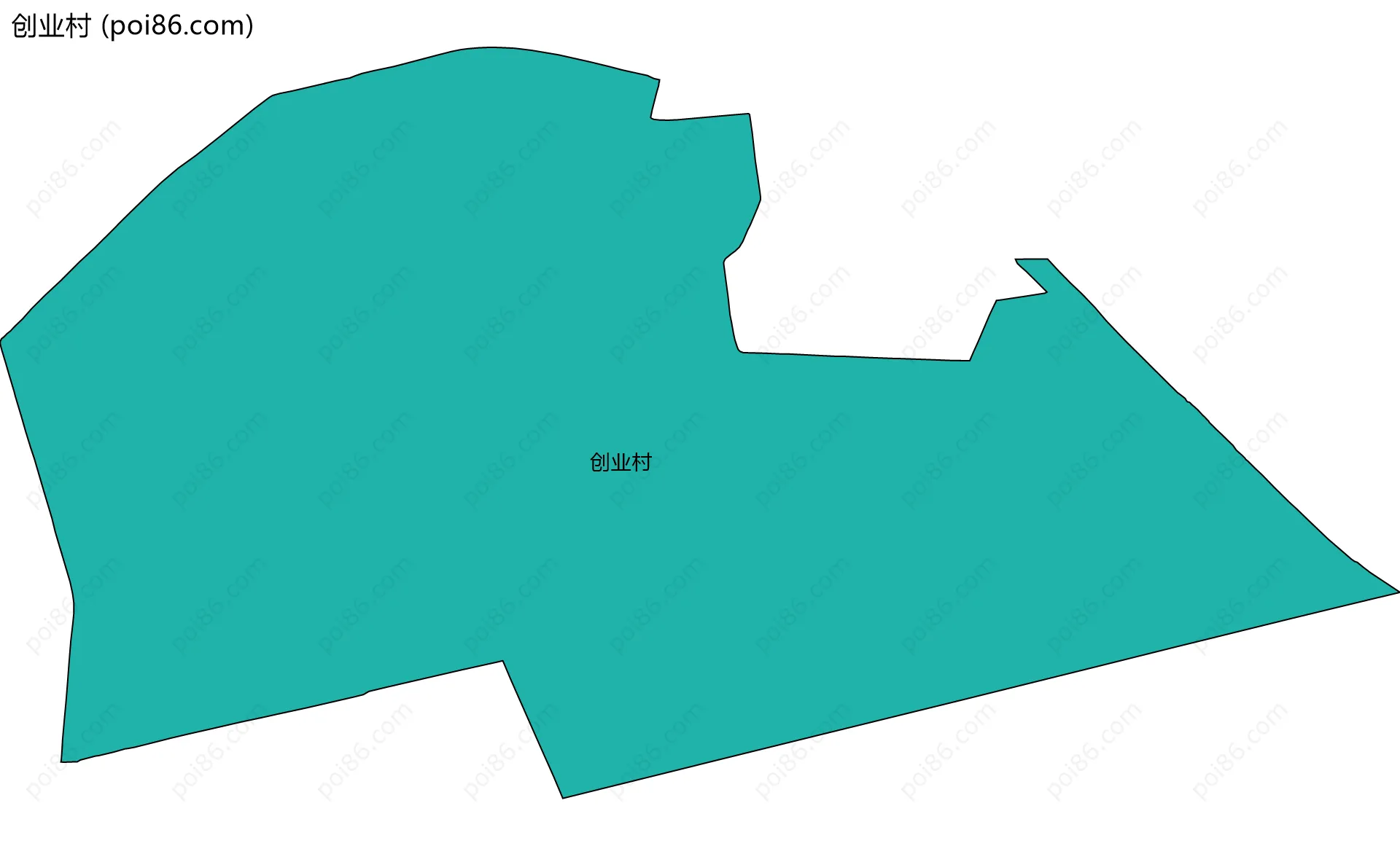 创业村边界地图