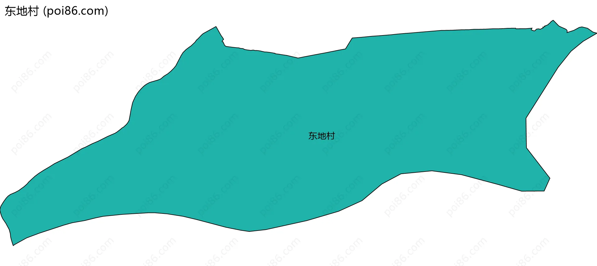 东地村边界地图