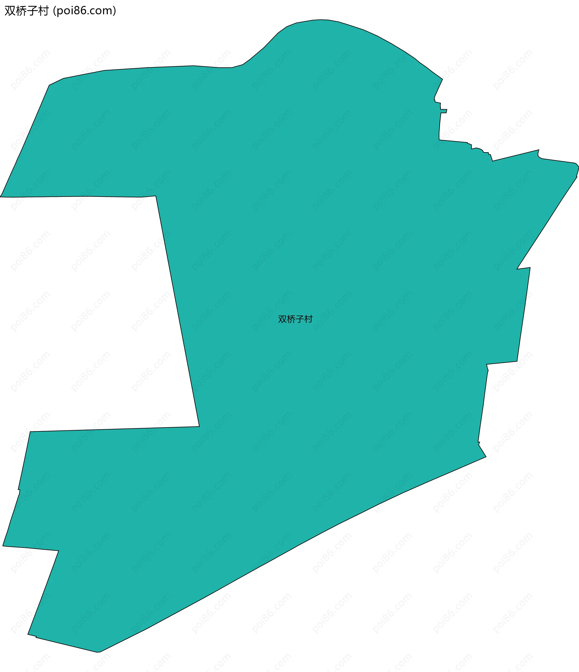 双桥子村边界地图